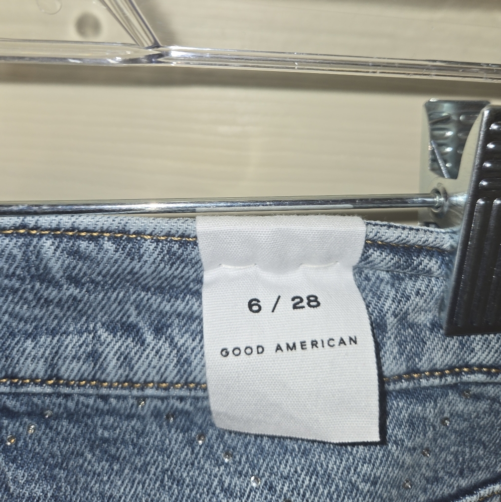 NWT Good American Good Ease Relaxed Diamond Jeans - Picture 9 of 10